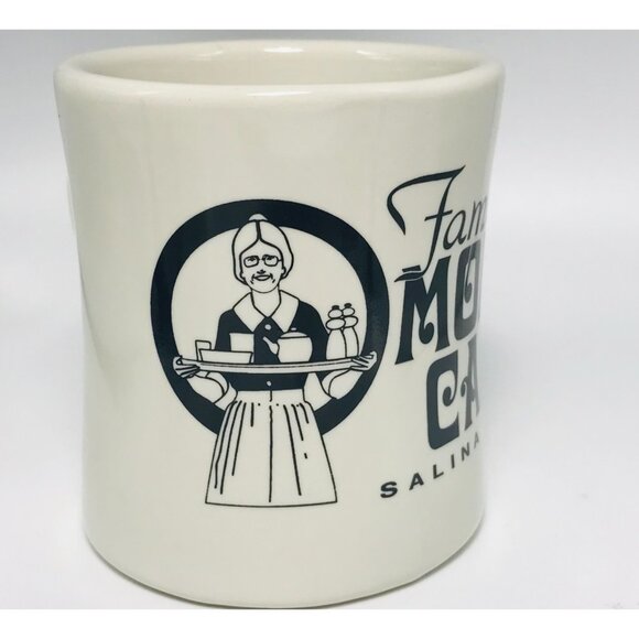 Vintage Mom's Cafe Salina Utah Heavy Coffee Diner Mug Restaurant Ware Classic - Picture 3 of 7